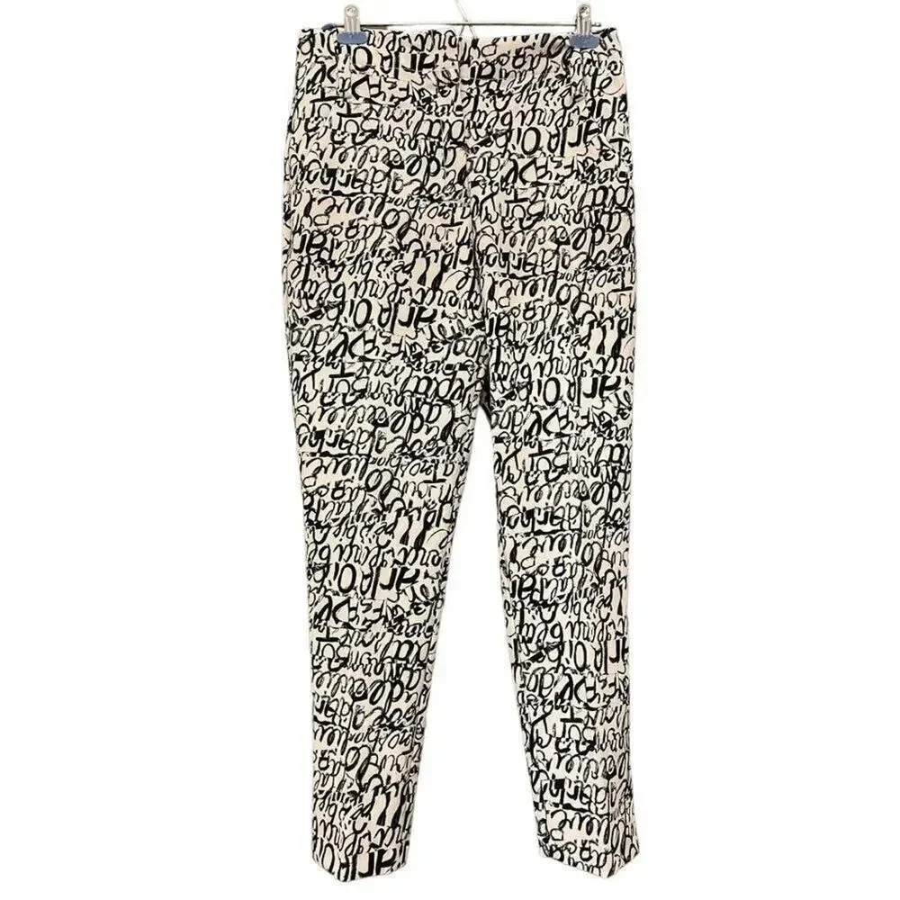 New York & Company 7th Avenue Design Studio Women’s Size 10 Graffiti Print Pant